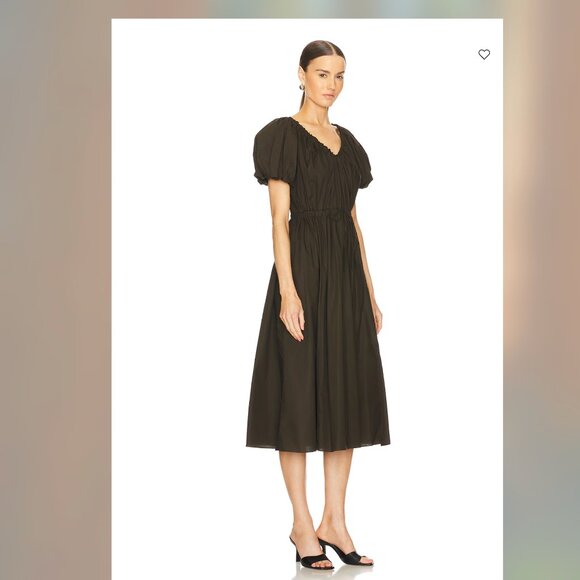 Ulla Johnson Vika Dress in Militaire - Picture 2 of 16